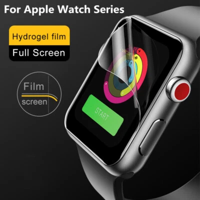 Screen Protector For Apple Watch Series 7 6 SE 5 4 45mm 49mm 44mm Hydrogel Film - Image 1 of 4