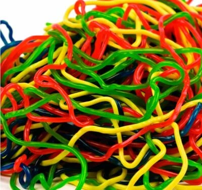 Cordones de regaliz arco iris - 2 lb - ¡Envío rápido gratuito!! Foto 1 de 2