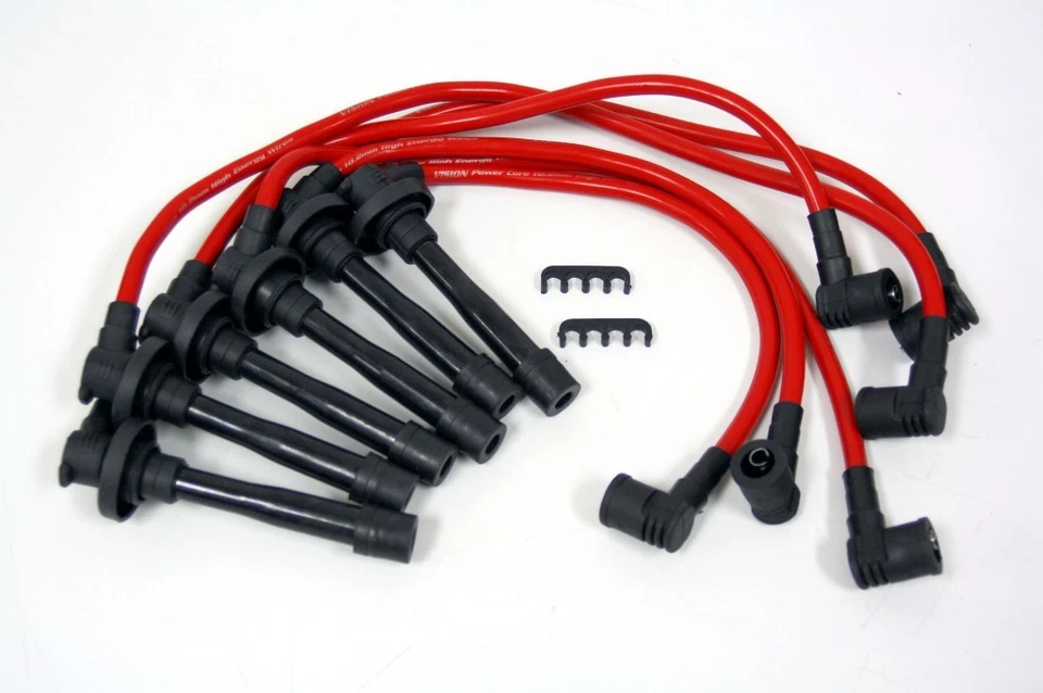 VMS RACING 00-05 MITSUBISHI ECLIPSE V6 10.2MM 10.2 MM SPARK PLUG WIRES SET RED - Image 1 of 1