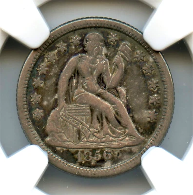 1856-O Liberty Seated Dime, NGC XF45 - Image 1 of 3