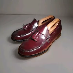 GH Bass Mens Weejuns Larkin Tassel Loafer Oxblood Red Burgundy Size 6 - Picture 1 of 16