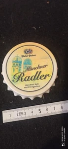 Vintage XXL Kronkorken als Flaschenöffner Hacker Pschorr Münchner Radler - Bild 1 von 2