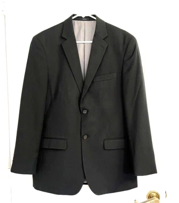 EUC JF, J Ferrar Modern Fit Men's Blazer/ Sport Coat/ Suit Jacket, Black, Sz 38 - Image 1 of 4