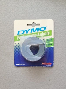 Dymo Embossing Labels Black 3/8" x 12' 2 Pack 99741 - Picture 1 of 2