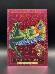 2024 SkyBox Marvel Masterpieces ‘92 Platinum #21 Enchantress Pink Lasers 837/992 - Picture 1 of 2