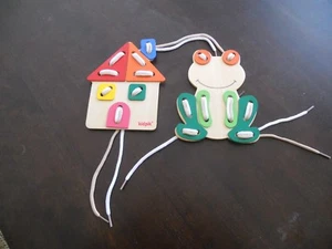 Wooden Shoelace Puzzle - Picture 1 of 7