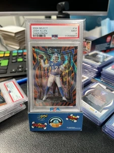2024 Panini Select Josh Allen #34 Tiger Prizm PSA 9 Buffalo Bills - Bild 1 von 2