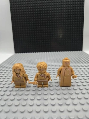 3 Lego Harry Potter Gold Minifigures 20th Anniversary Voldemort Potter Hermione - Image 1 of 2
