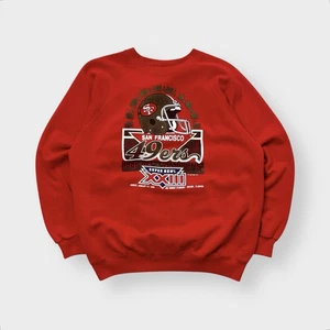 Vtg 80s San Francisco 49ers Super Bowl XXIII Champions Sweatshirt, Hanes Crisp - Picture 1 of 5