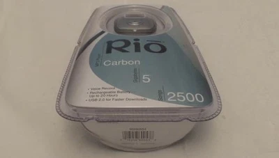 Rare Vintage 2004 Rio Carbon 5 MP3 Player - 5GB - Silver (90260554) - Image 1 of 2