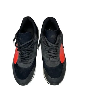 Nike Air Max 90 Sneakers Scarpe da Corsa Atletiche Comfort Nero Rosso Taglia 13 - Foto 1 di 7