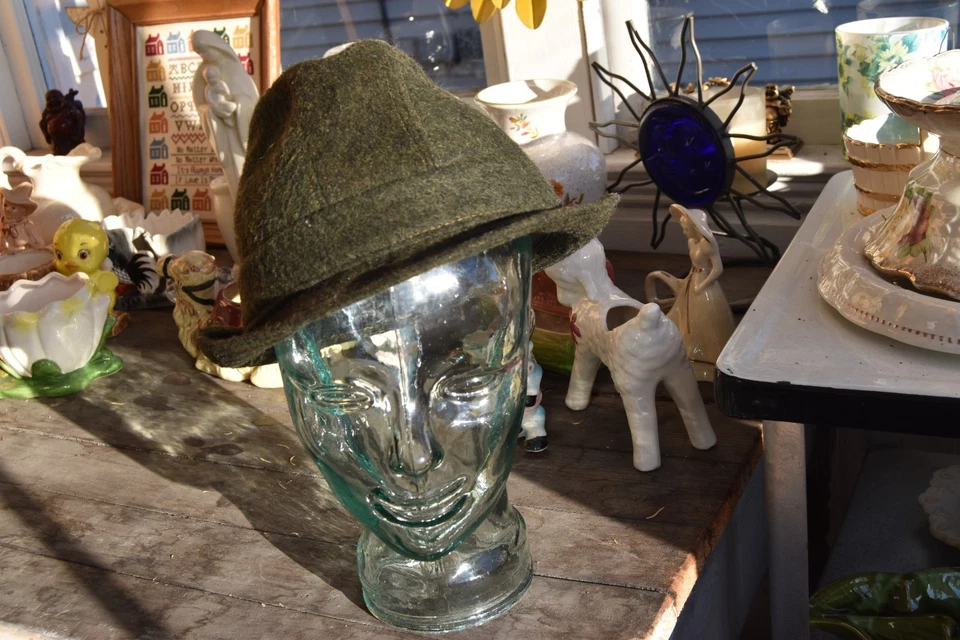 Vintage Delta Sport Innsbruck Loden Wool Alpine Fedora Hat Tyrolean Austria - Image 1 of 4