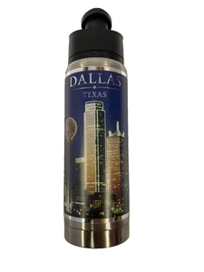 Dallas Texas Sky Stainless Hydration Water Bottle Blue Sip Top Vintage - Picture 1 of 8