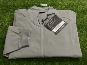 FootJoy Mens Half-Zip Long Sleeve Golf Windshirt Grey Large 37759 - Picture 1 of 2