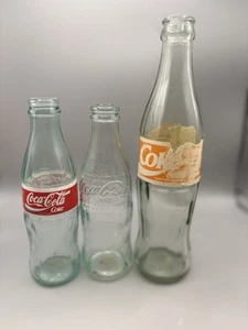 3 Unique INTERNATIONAL Coca-Cola Bottles-Retro Italy, Vintage France & Estonia - Picture 1 of 9