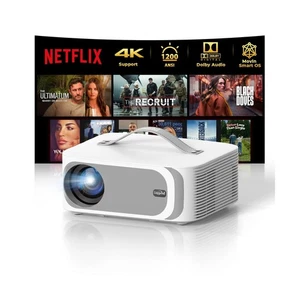 Proiettore Bluetooth Lisowood L61 Pro 4K WiFi - 1080P Smart Home Theater - Foto 1 di 9