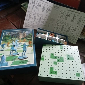 Vintage 1967 Avalon Hill - FEUDAL Board Game of Siege & Conquest No papers - Picture 1 of 5