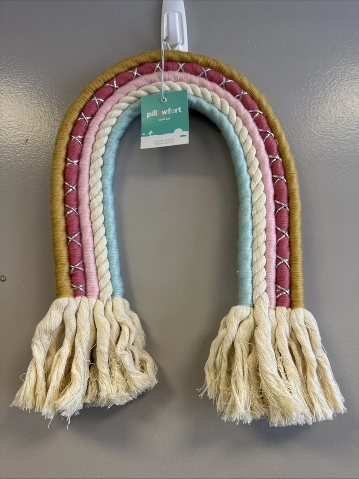 Pillowfort Rainbow Rope Hanging Kids' Wall Decor