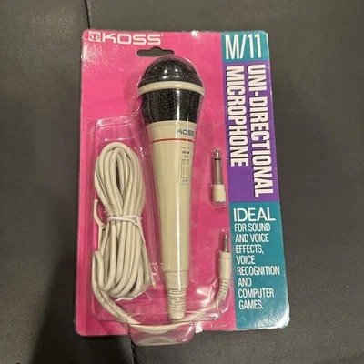 Koss M/11 M11 Dynamic Cable Unidirectional Consumer Microphone Sound & Effects - Image 1 of 4