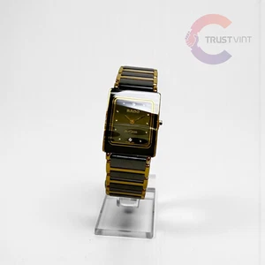 Rado DiaStar 153.0283.3N Women’s Two-Tone Black Gold Quartz Watch Used - Picture 1 of 11