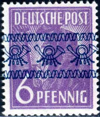 BIZONE 1948 37P ** MNH FLAWLESS blue PROOF OVERPRINT signed BPP(H1728 - Image 1 of 2