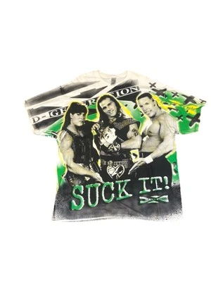 Camiseta D-Generation X Rara Moderna Estampado Completo Para Hombre 2XL WWF WWE Lucha Libre Foto 1 de 4