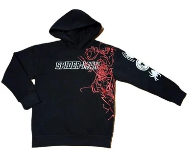 NUEVA SUDADERA CON CAPUCHA MARVEL SPIDERMAN CABALLERO NEGRO NIÑOS talla 8 Foto 1 de 2