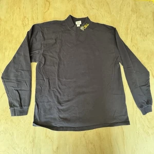 Vintage Amboss Baumwolle Gr. XL Breckenridge Mock Neck Sweatshirt blau - Bild 1 von 10