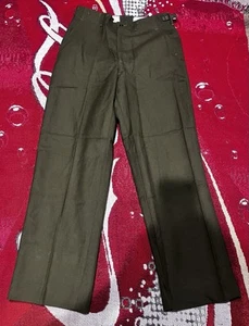 VTG US Army Pants Mens Reg Small 30x30 Green M-1951 Wool Field Trousers - Picture 1 of 10