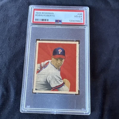1949 Bowman 46 Robin Roberts (rookie) PSA 4 - Image 1 of 2