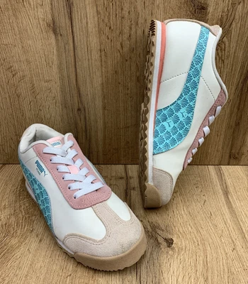 Zapatillas Puma Niños Roma Zapatos 392751-01 Beige Bloques de Color Gamuza Talla 3c Foto 1 de 4