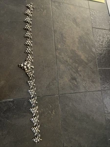 Gorgeous Sterling Silver Grape Cluster Necklace 15”, Mexico Vintage - Picture 1 of 5