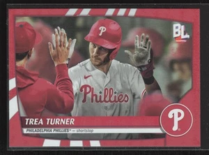 2023 Topps Big League #294 Trea Turner Super Rare Red Foil Philadelphia Phillies - Picture 1 of 2
