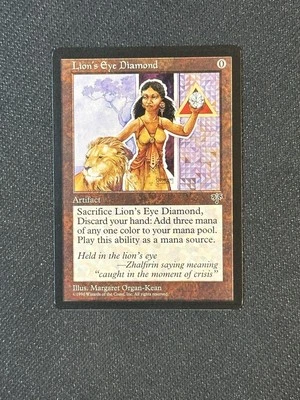 NM Lion’s Eye Diamond Mirage Magic The Gathering Card - Image 1 of 2