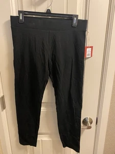 NWT Mossimo Supply Co L Leggings Black Ladies Large Elastic Waistband Lg Stretch - Picture 1 of 5