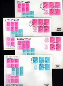 GREAT BRITAIN BOOKLET PANES ON FDC '24 DE 71' - Picture 1 of 1