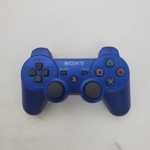 Sony PS3 Playstation DualShock 3 OEM Blue Wireless Controller Tested And Working - Picture 1 of 4
