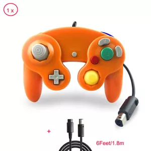 For Nintendo GameCube Console Wii U Switch PC Gamepad Controller 2 Pack US - Picture 1 of 68