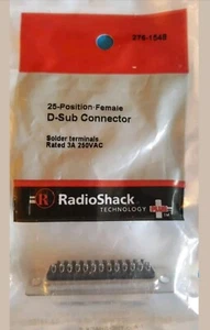 RadioShack 25 Position Female D Sub Connector 2761548 276-1548 *FREE SHIPPING* - Picture 1 of 2