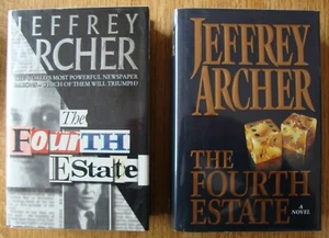 The Fourth Estate by Jeffrey Archer - Signed UK & US Ed. 1st Ed. & 1st Print - Picture 1 of 3
