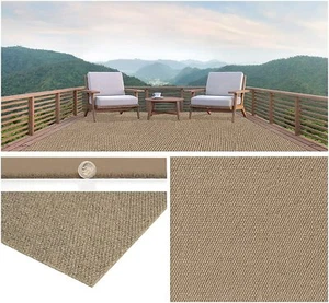 Koeckritz Hobnail Taupe - Indoor/Outdoor Area Rugs - Lightweight & Stylish - Picture 1 of 8