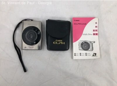 Canon ELPH 370Z APS Point & Shoot Film Camera W/ Manual and Case Untested Great - Image 1 of 4