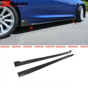 Panel de ajuste de labios faldones laterales de fibra de carbono real para Cadillac CT5 CT5-V 2020-2024 - Imagen 1 de 7