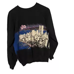 Girocollo New York City vintage anni 90 L 42-44 tessuto Hanes made in USA - Foto 1 di 4