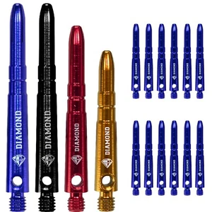 4 Sets (12) Cuesoul Aluminium Dart Schäfte Shafts Diamond  - Bild 1 von 5