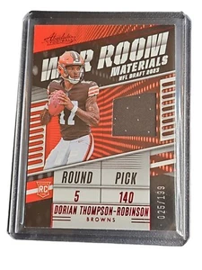 2023 Absolute War Room Dorian Thompson-Robinson # /199 Rookie RC Patch SP - Picture 1 of 2