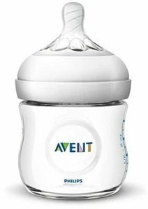 Philips Avent Natural Baby Bottle 4 oz SCF010/17 - Clear - Picture 1 of 6