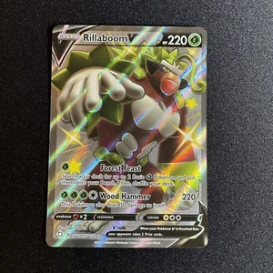 Pokemon TCG Rillaboom V SV105/SV122 Shining Fates Shiny Ultra Raro Holo Nuovo/Come Nuovo - Foto 1 di 2