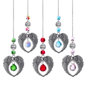 5pcs Crystal Suncatcher for Windows Hanging Decor, Prism Sun Catcher Wings - Picture 1 of 8