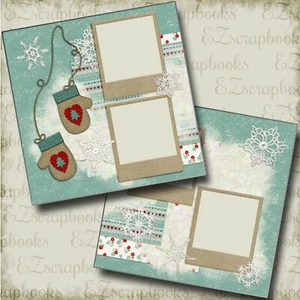 Winter - 2 Premade Scrapbook Pages - EZ Layout 4484 - Picture 1 of 2